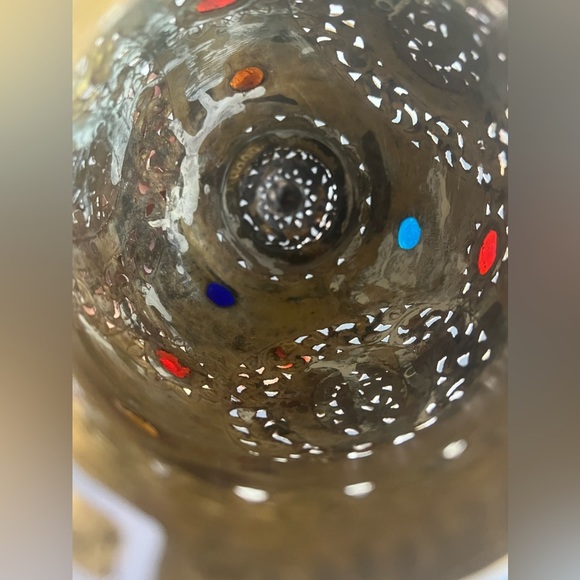 Antique Persian Repoussé Metal Lantern - Picture 5 of 12